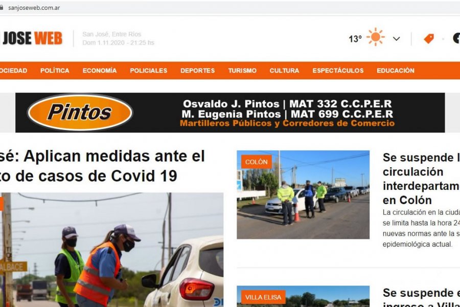 Portada de nuestro renovado sitio web.